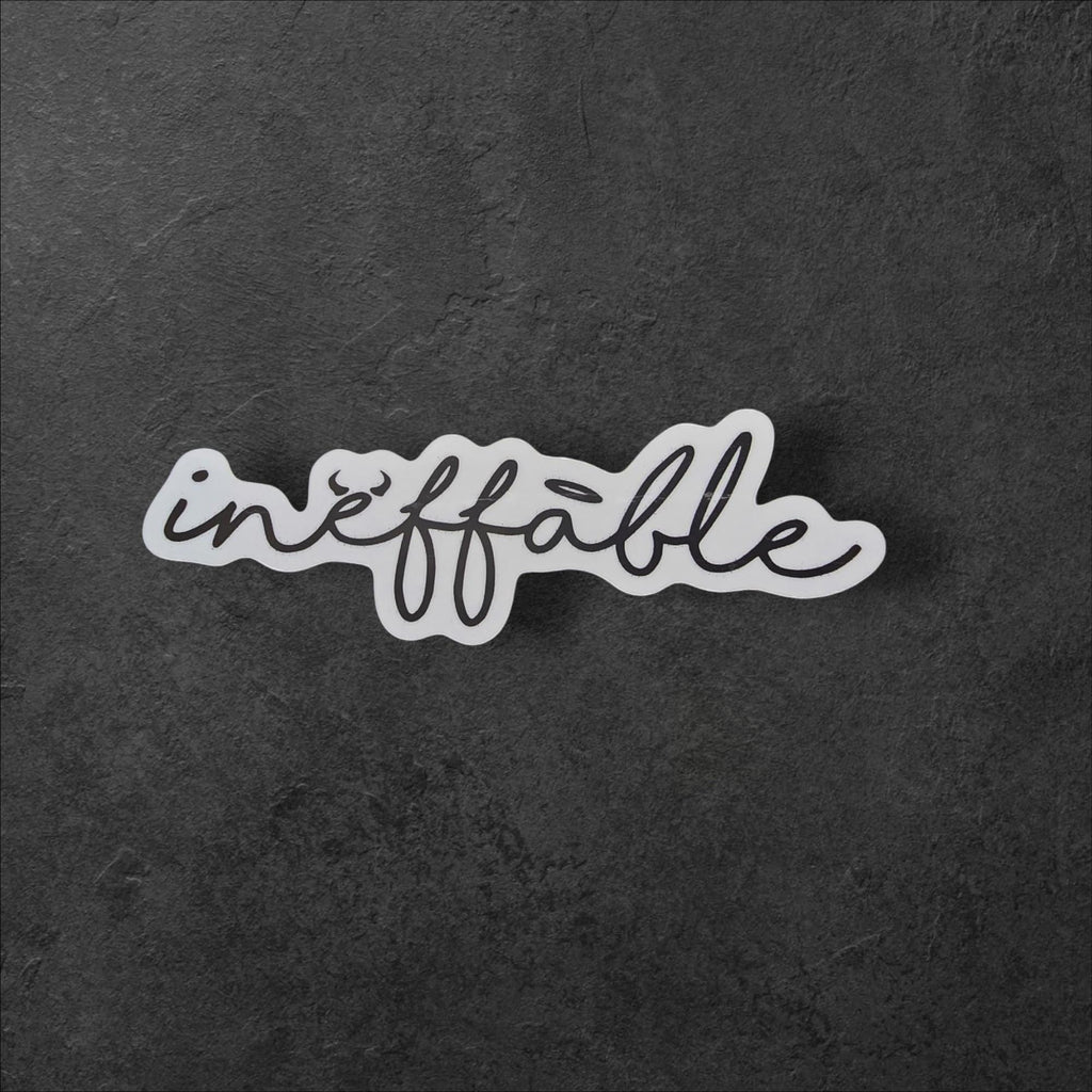 Good Omens Ineffable Vinyl Sticker: Fandom Decal