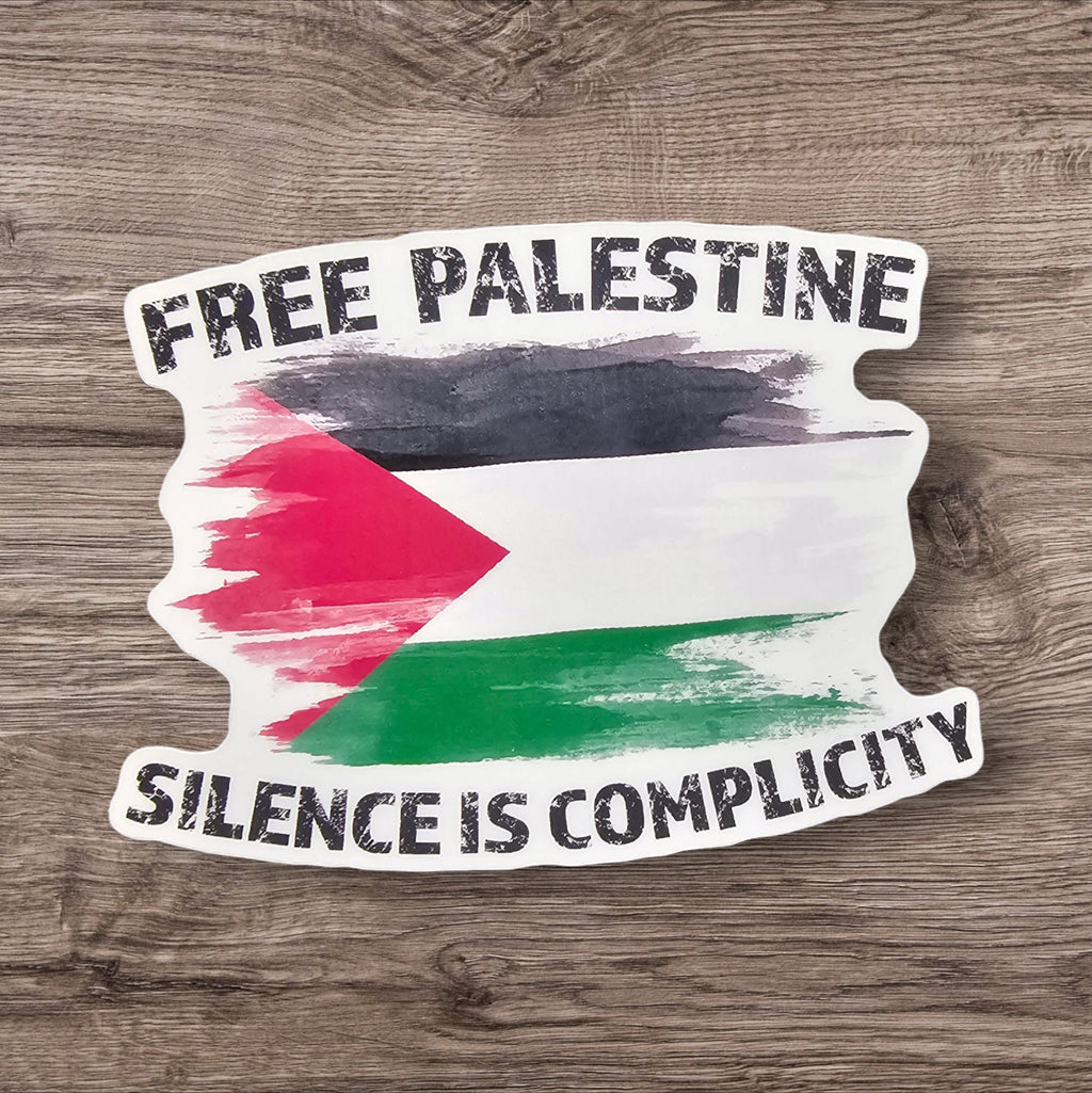 Free Palestine Vinyl Sticker: Protest Movement, Gaza Support