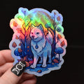 Holographic Akita Sticker – Dog Vinyl Decal