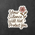 Feminist Empowerment Sticker: Audre Lorde Quote, Floral Protest Art