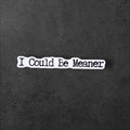 I Could Be Meaner Sticker: Sarcastic E-reader Laptop Decal (Holographic Option)