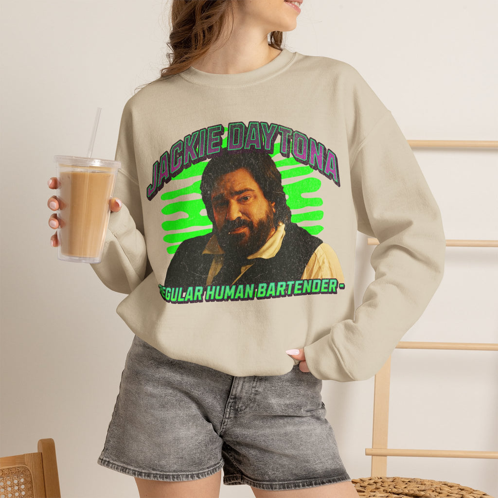 Jackie Daytona Regular Human Bartender Sweatshirt | What We Do in the Shadows Crewneck
