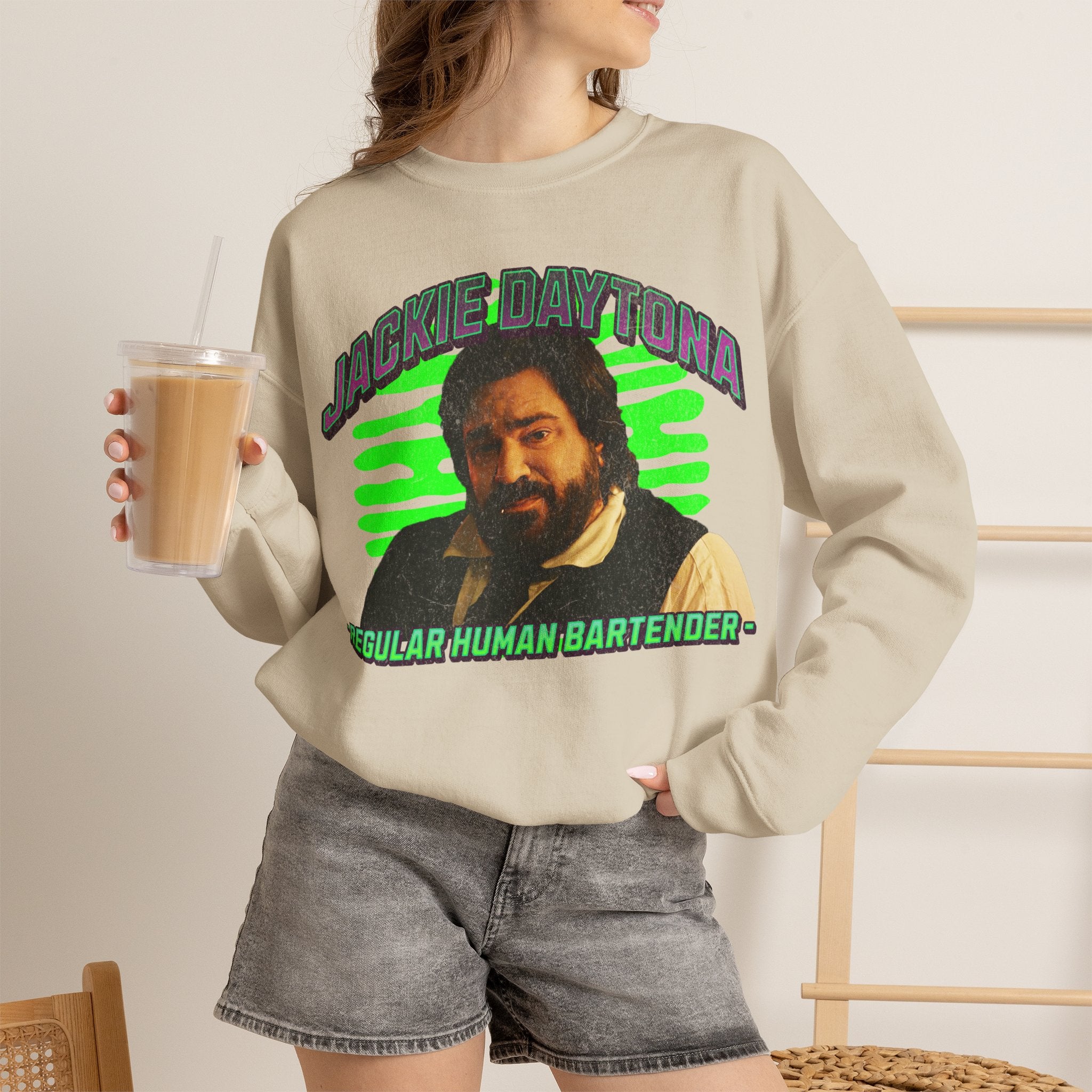 Jackie Daytona Regular Human Bartender Sweatshirt | What We Do in the Shadows Crewneck