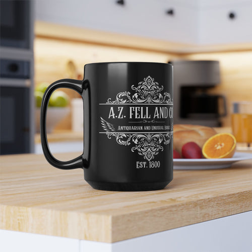 A.Z. Fell and Co Mug | Good Omens Bookshop Mug | Aziraphale Inspired Coffee Mug