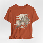 Product photo of Nine-Tailed Fox — Mythical Kitsune Graphic T-shirt