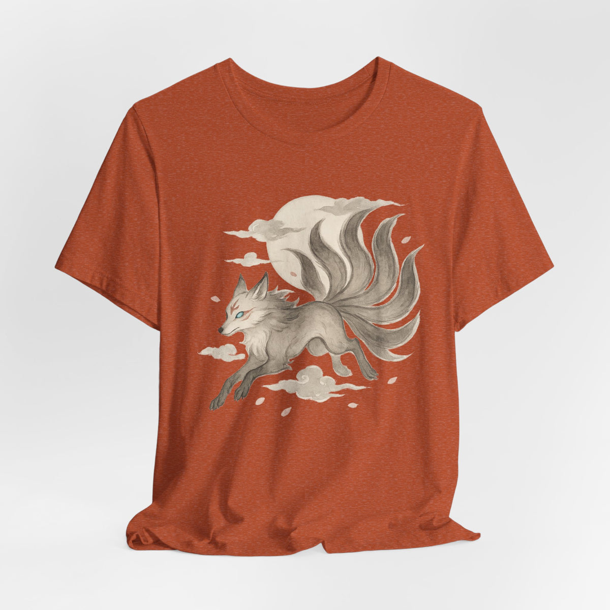 Product photo of Nine-Tailed Fox — Mythical Kitsune Graphic T-shirt