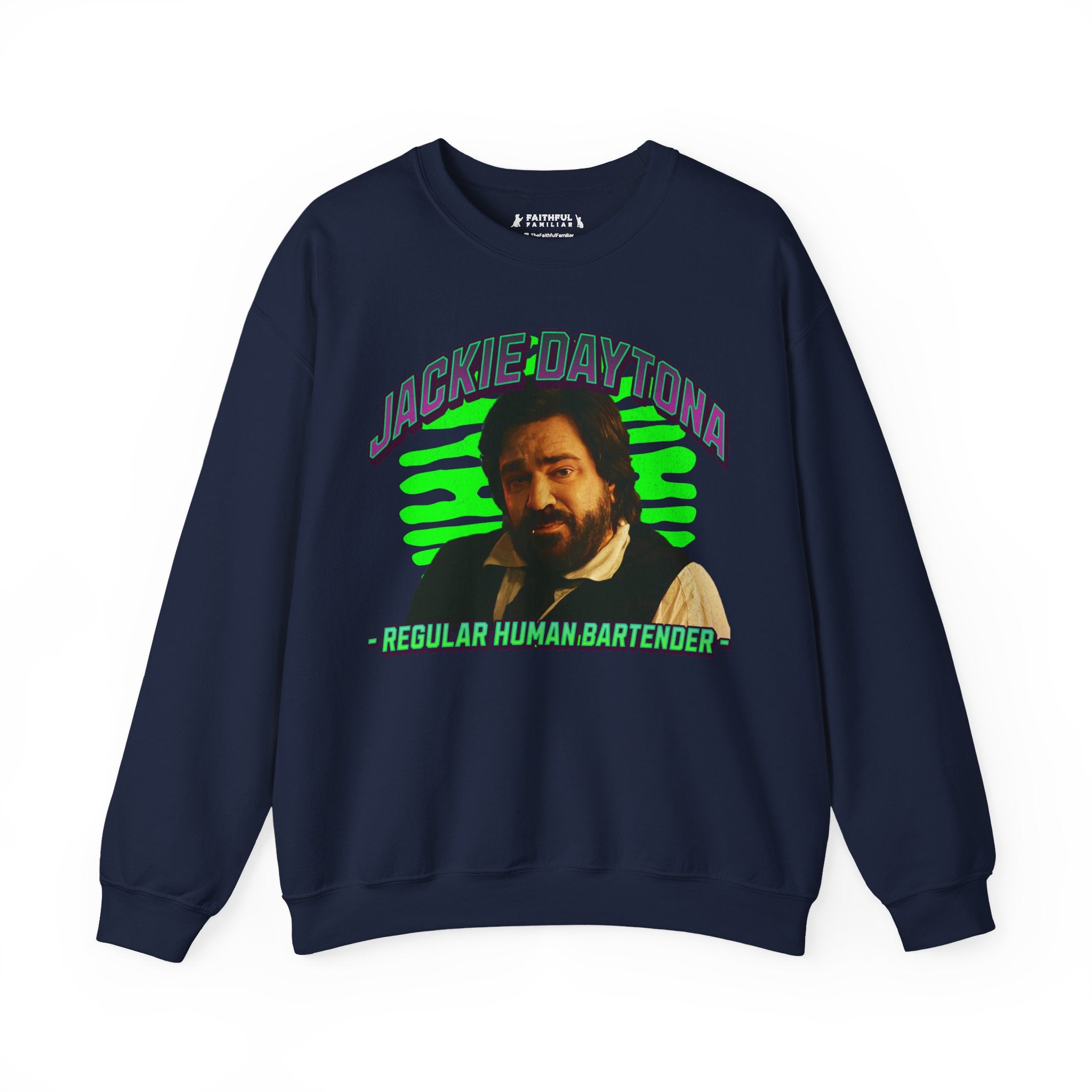 Jackie Daytona Regular Human Bartender Sweatshirt | What We Do in the Shadows Crewneck