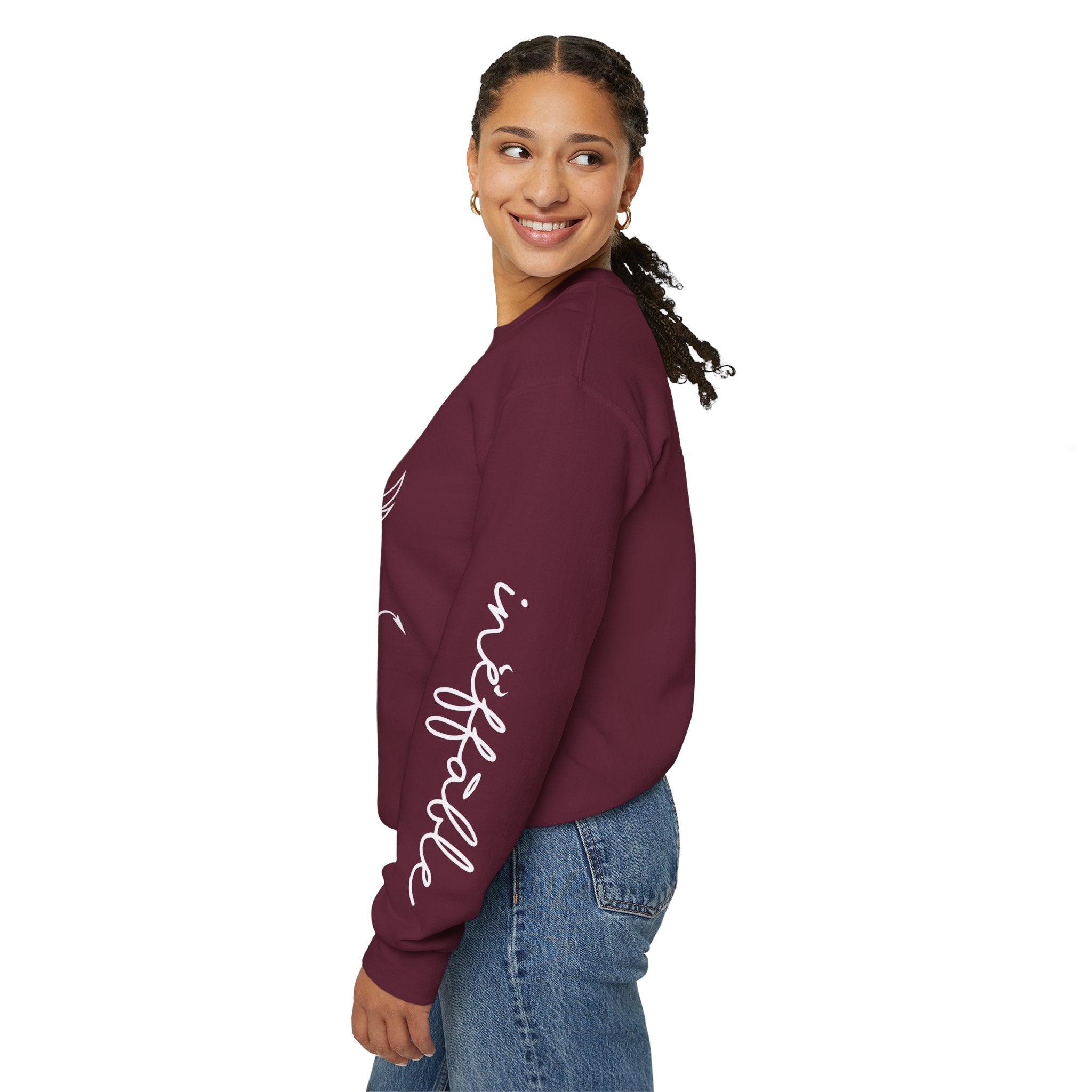 Angel & Devil 'To The World' Crewneck Sweatshirt — Good Omens Graphic