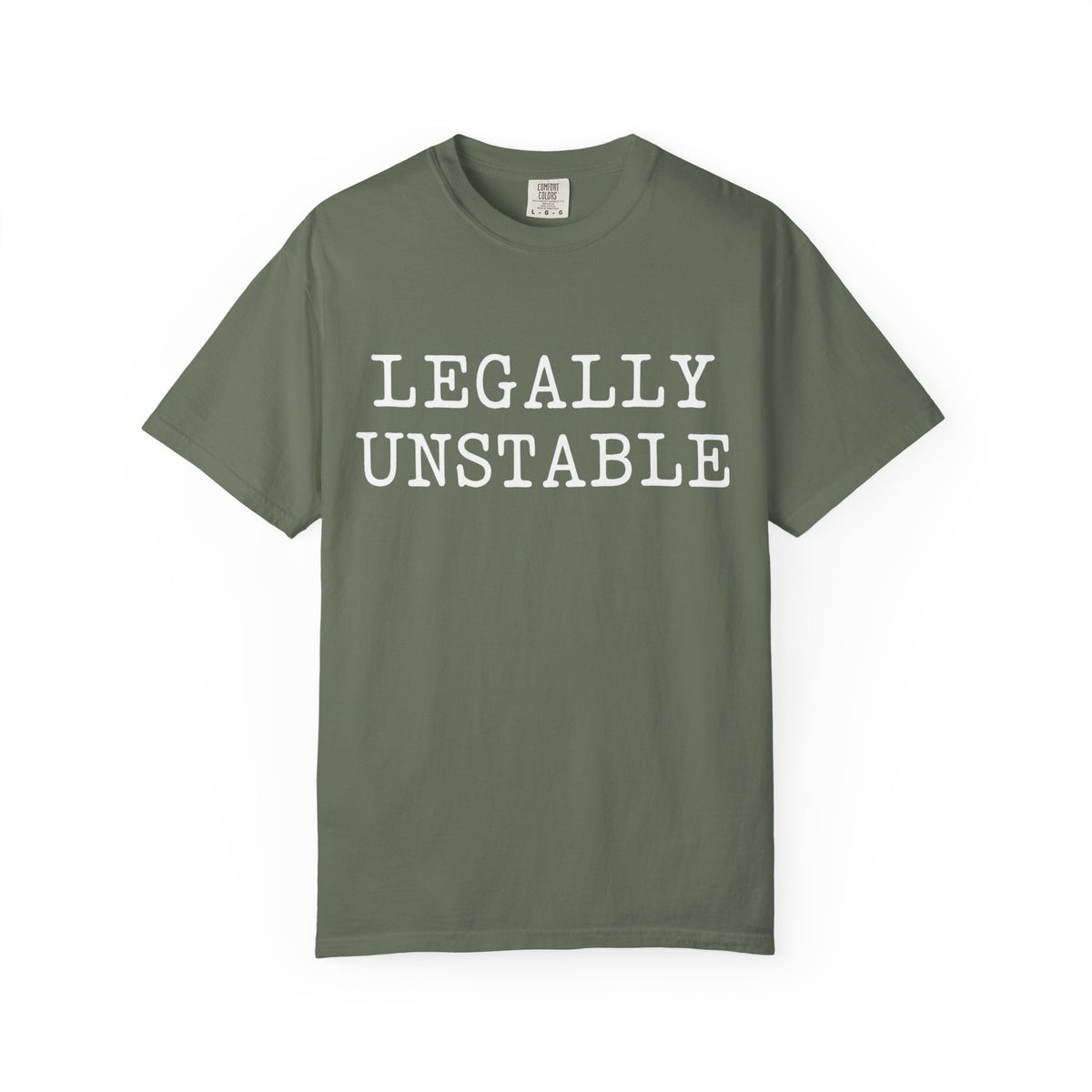 Additional photo of Legally Unstable — Funny Statement for Lawyers & Law Students T-shirt