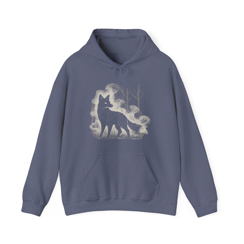 Additional photo of Wolf Silhouette — Night Forest Wolf Graphic hoodie