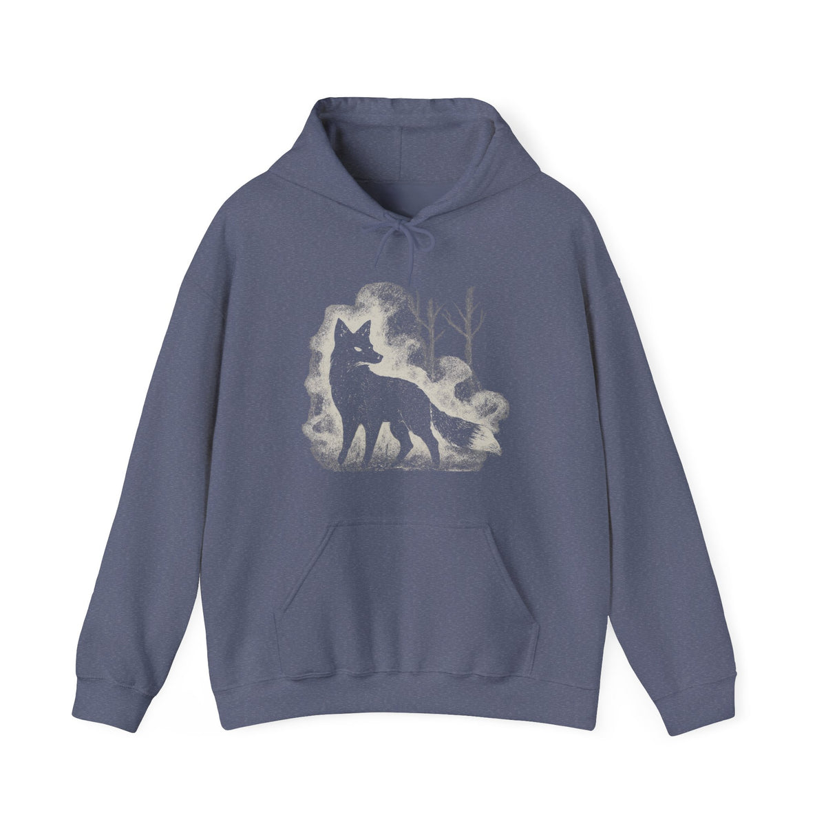 Additional photo of Wolf Silhouette — Night Forest Wolf Graphic hoodie
