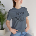 "Actually Yeah Maybe Today Satan" graphic shirt featuring Gothic Dark Humor Graphic Tee