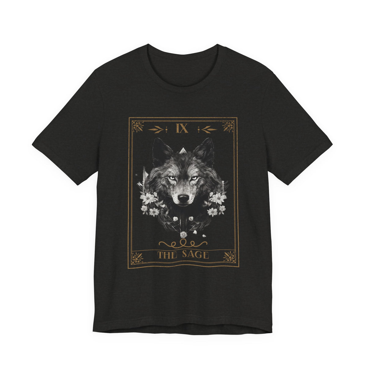 Wolf Tarot Graphic graphic shirt featuring "The Sage" Vintage Wolf Illustration T-Shirt