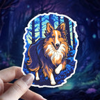 Holographic Sheltie : Shetland Sheepdog vinyl sticker