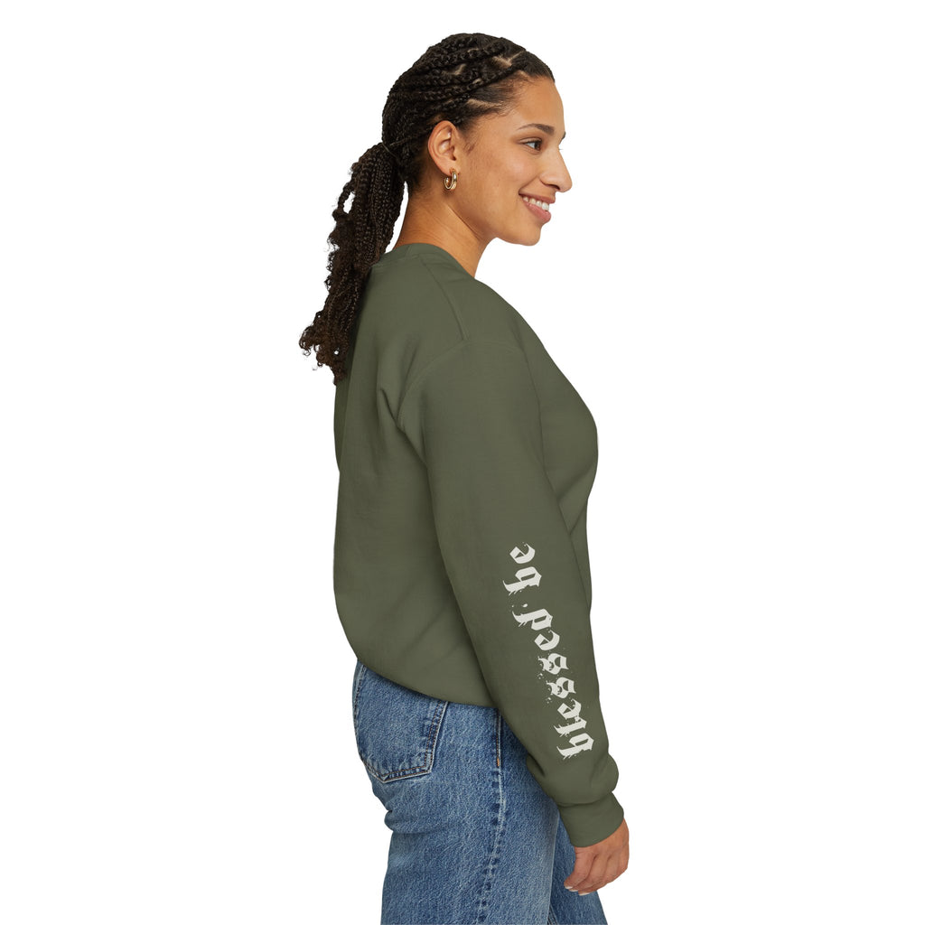 Blessed Be Sweatshirt, Occult Witchcore Crewneck, Goat Skull Sweater, Dark Witchy Aesthetic, Grunge Pagan Pullover Unisex