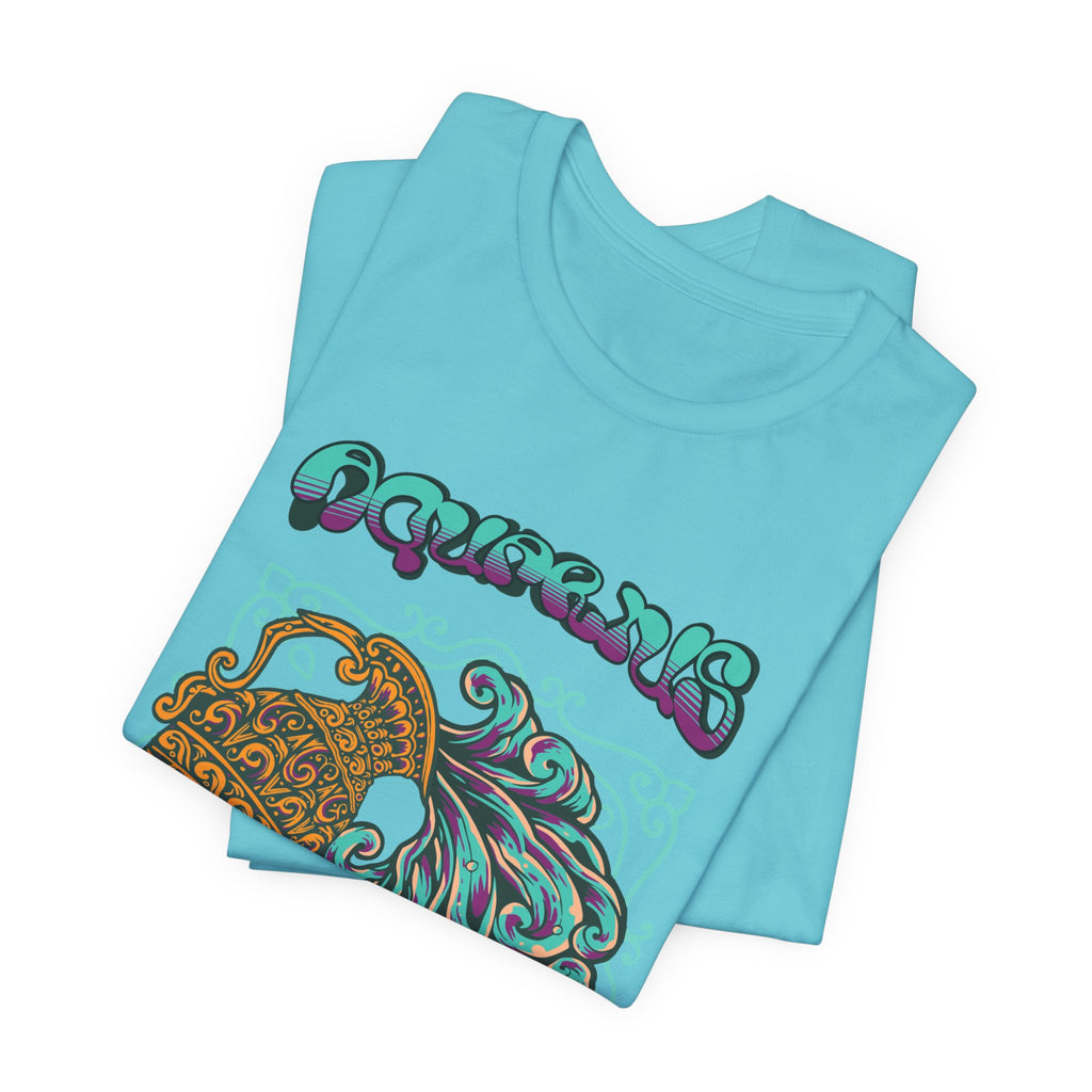 Aquarius Water Bearer Graphic Tee — Zodiac Astrology T-Shirt