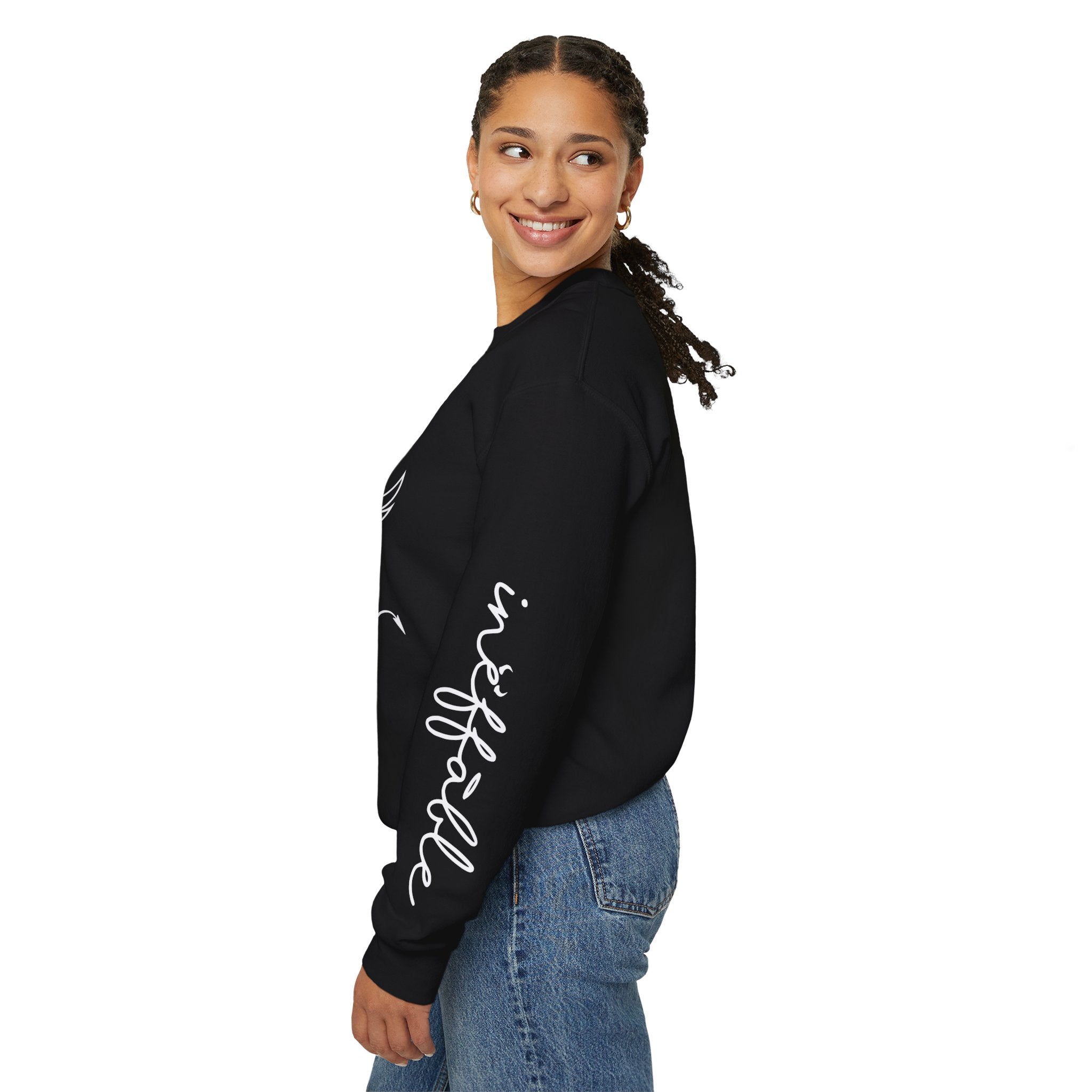 Angel & Devil 'To The World' Crewneck Sweatshirt — Good Omens Graphic
