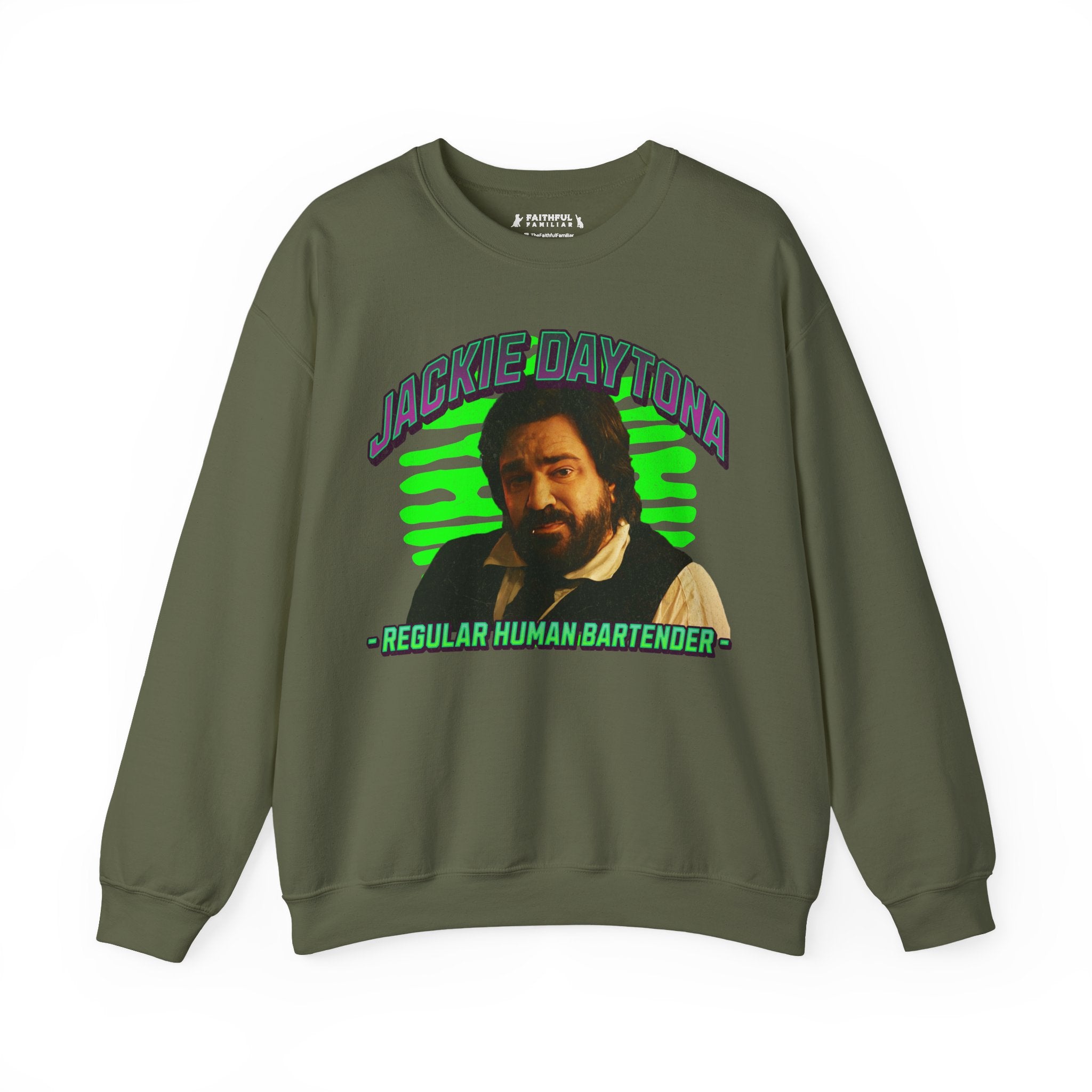 Jackie Daytona Regular Human Bartender Sweatshirt | What We Do in the Shadows Crewneck