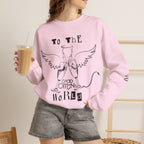 Good Omens Angel & Devil "To The World" graphic sweatshirt