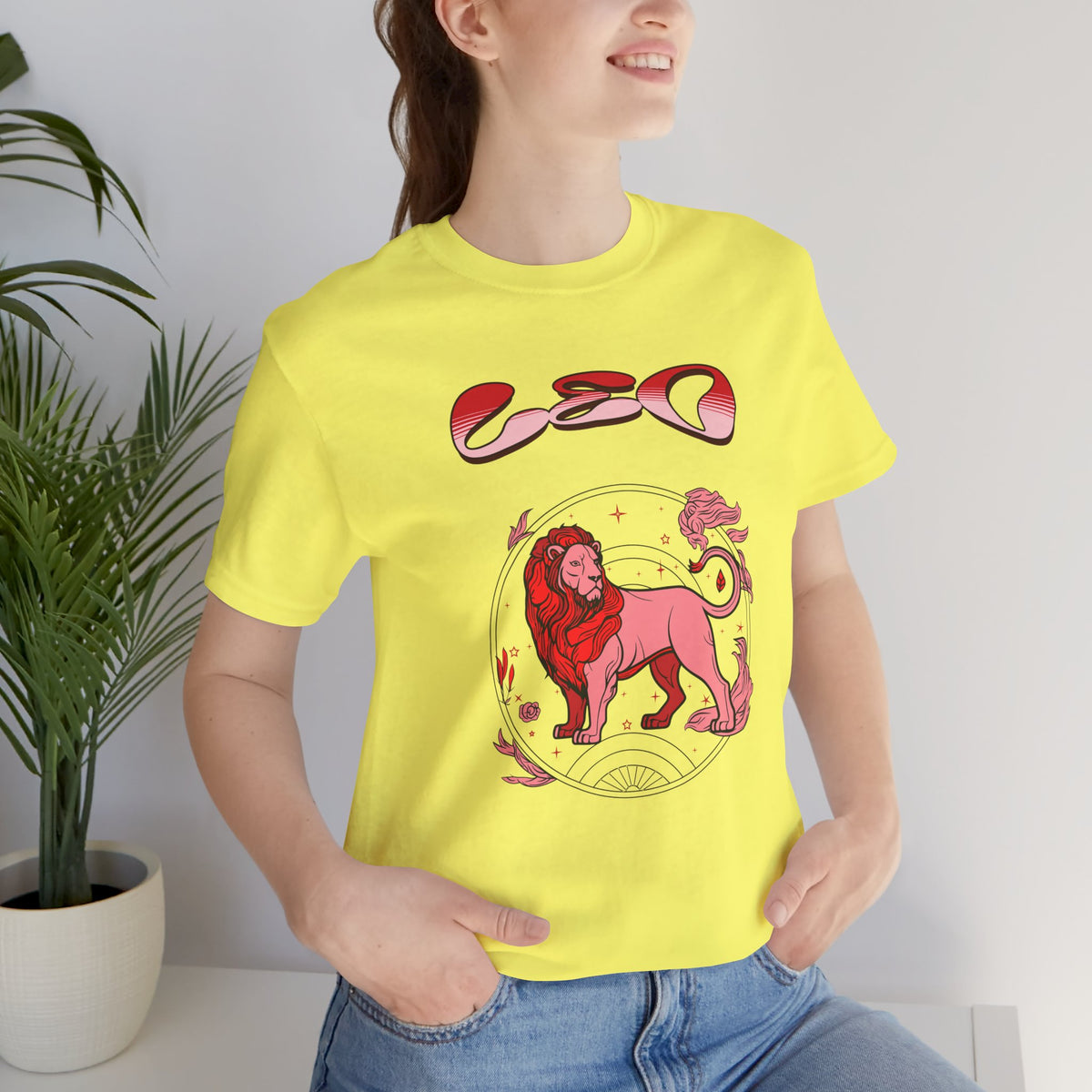 Leo Zodiac graphic shirt featuring Red Lion Astrology Birthday