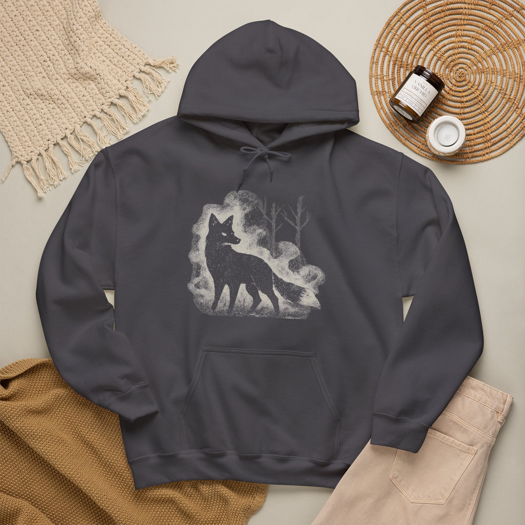 Additional photo of Wolf Silhouette — Night Forest Wolf Graphic hoodie