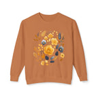 Golden Blooms graphic sweatshirt featuring Vintage Botanical Floral