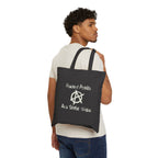 Record Profits Are Stolen Wages tote bag featuring Anti-Capitalist Anarchy