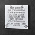 Laws are Threats, College Protest Sticker, anti capitalist, equal rights, meme, leftist decal, progressive