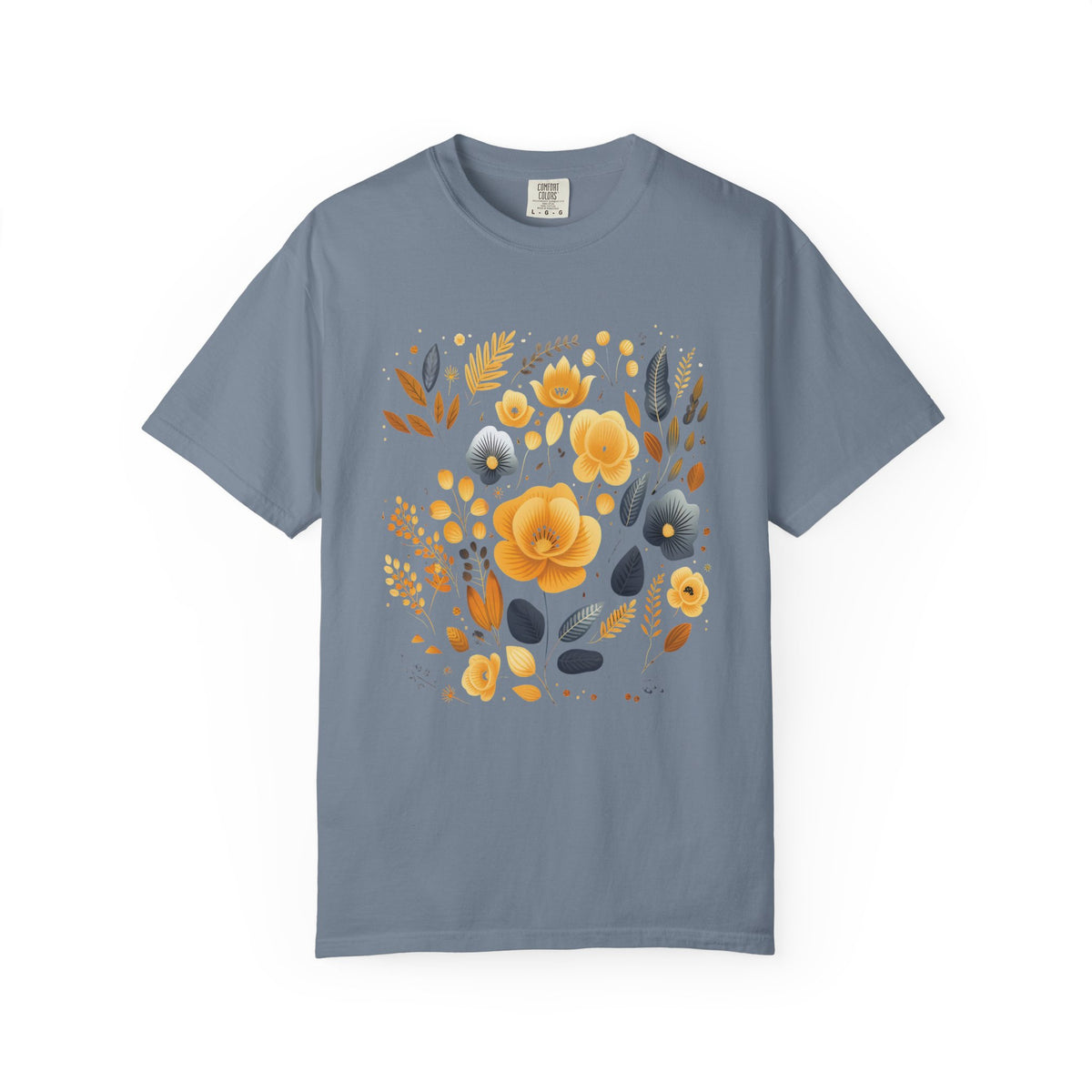 Additional photo of Golden Wildflowers — Vintage Botanical Graphic T-shirt