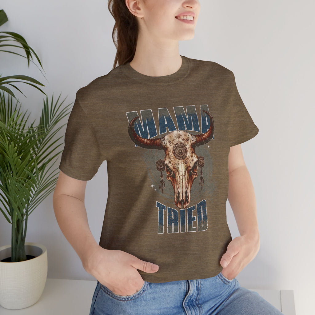 Mama Tried Skull Tee — Vintage Western Graphic T-Shirt