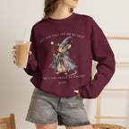 Will You Just Let Me Be Silly Sweatshirt | Wizard Mouse Sweatshirt, Whimsical Existential Humor, Cozy Fantasy Crewneck