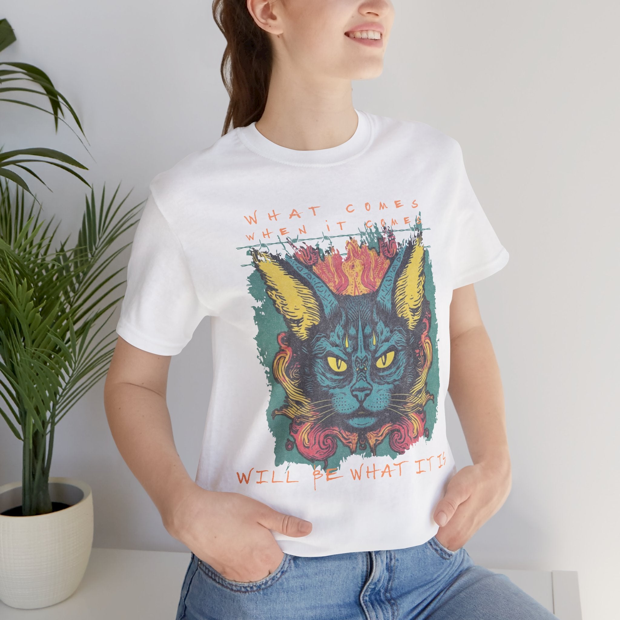 Tattoo Art Style Cat Streetwear, Pegan Quote, Y2k Streetwear, 90's T shirt , Retro Cat , Inspirational Anarchy Shirt Shirt Unisex