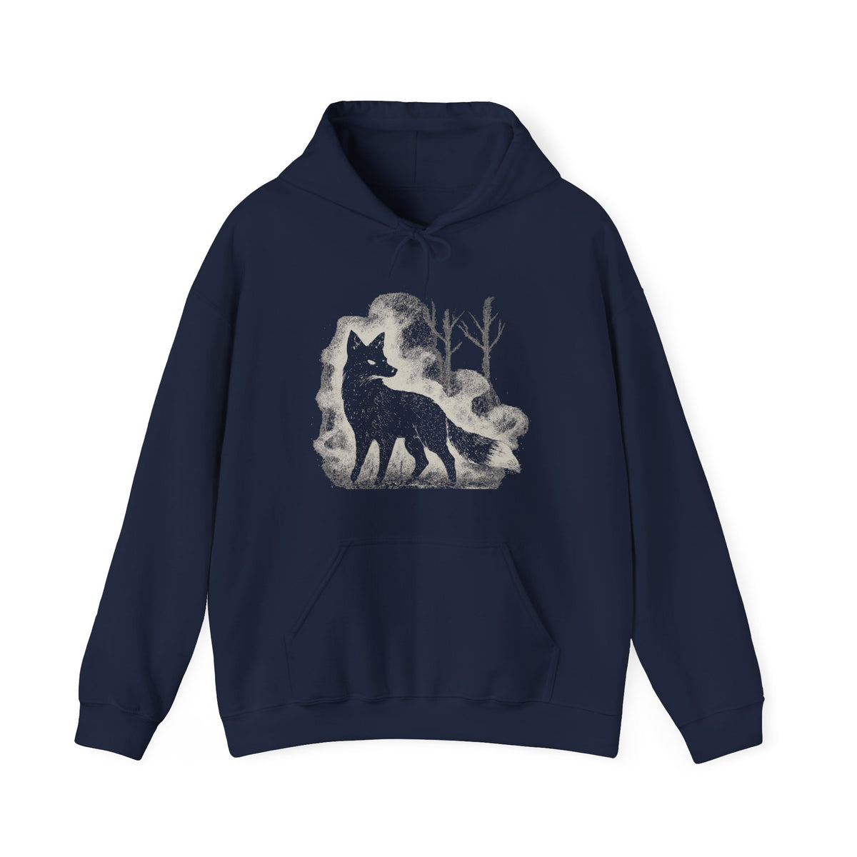 Additional photo of Wolf Silhouette — Night Forest Wolf Graphic hoodie