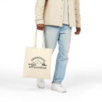 Progressive Appalachian Cotton Canvas tote bag featuring Mountain Trail Eco Shopper
