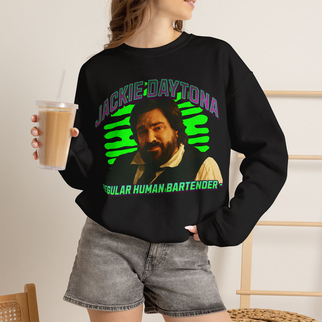 Jackie Daytona Regular Human Bartender Sweatshirt | What We Do in the Shadows Crewneck