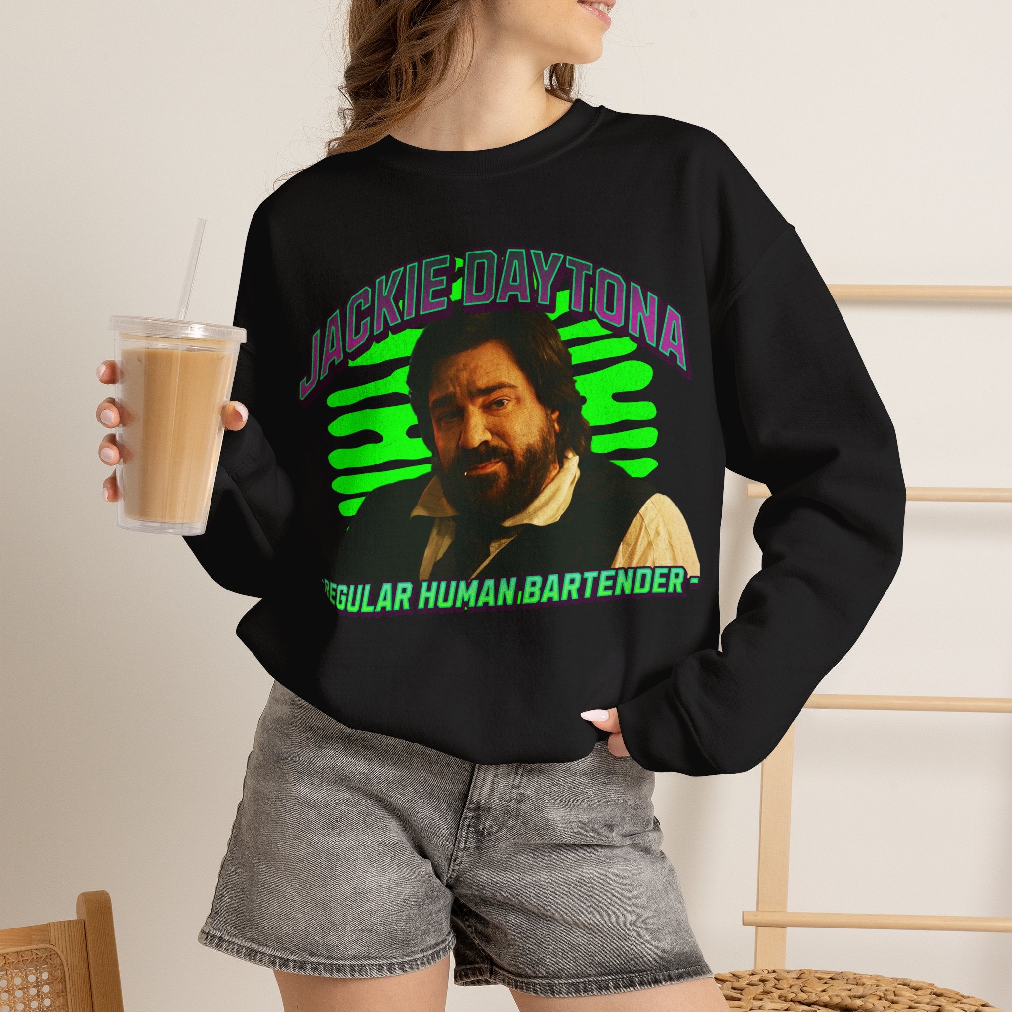 Jackie Daytona Regular Human Bartender Sweatshirt | What We Do in the Shadows Crewneck