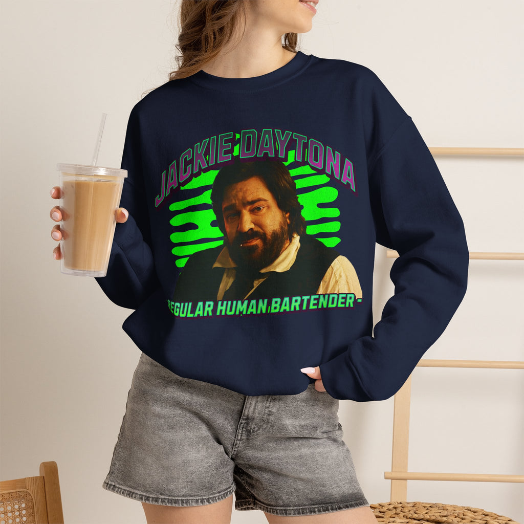 Jackie Daytona Regular Human Bartender Sweatshirt | What We Do in the Shadows Crewneck