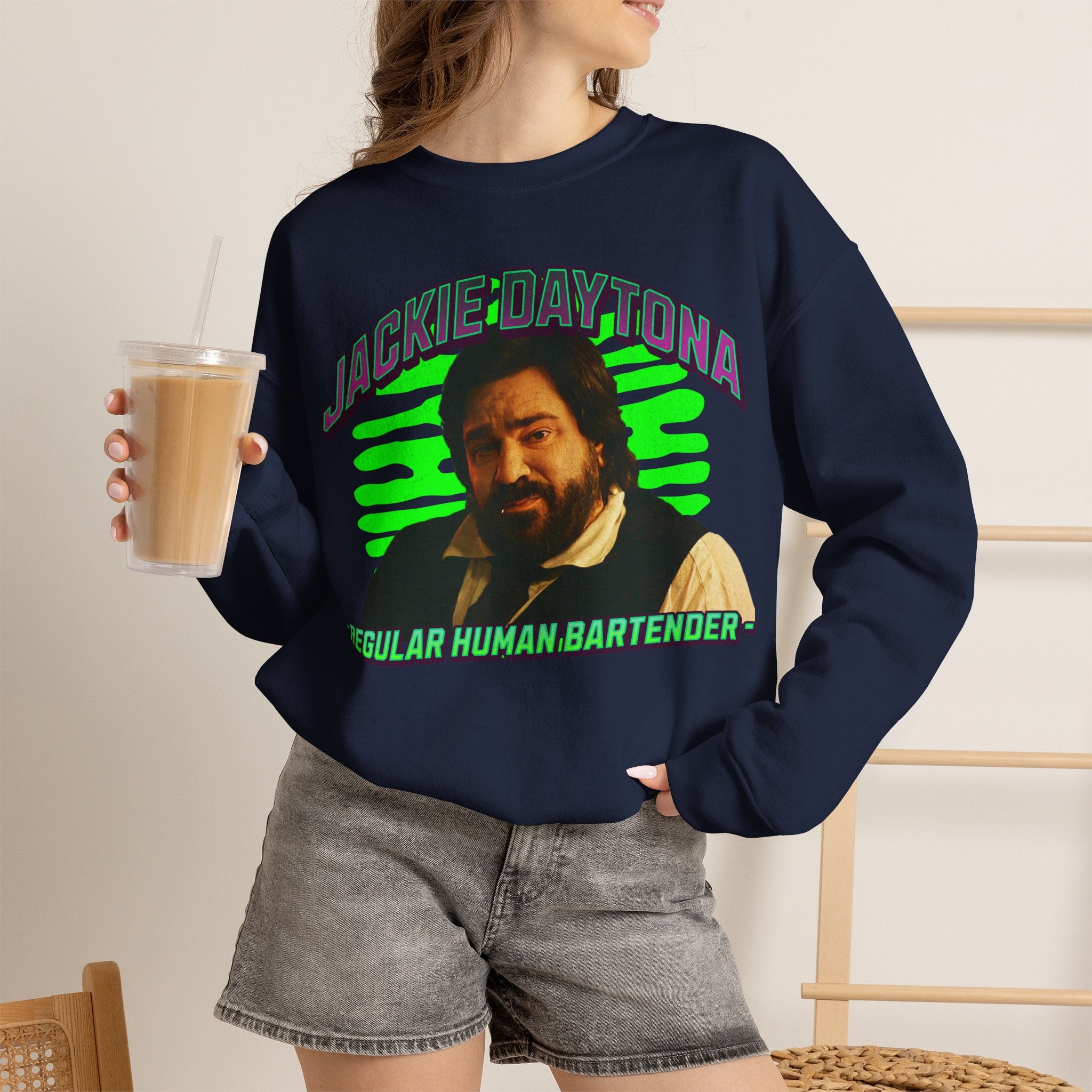 Jackie Daytona Regular Human Bartender Sweatshirt | What We Do in the Shadows Crewneck