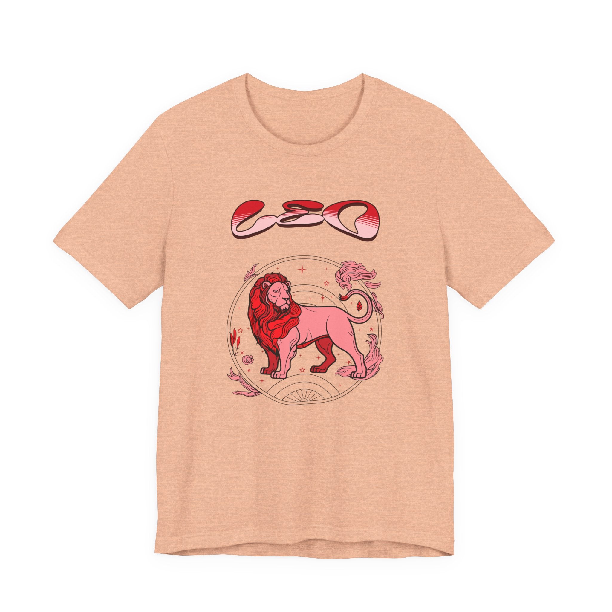 Leo Zodiac Tee — Red Lion Astrology Birthday Gift