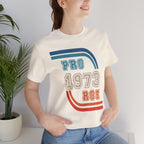 Pro Roe 1973 graphic shirt featuring Retro Reproductive Rights Graphic Tee