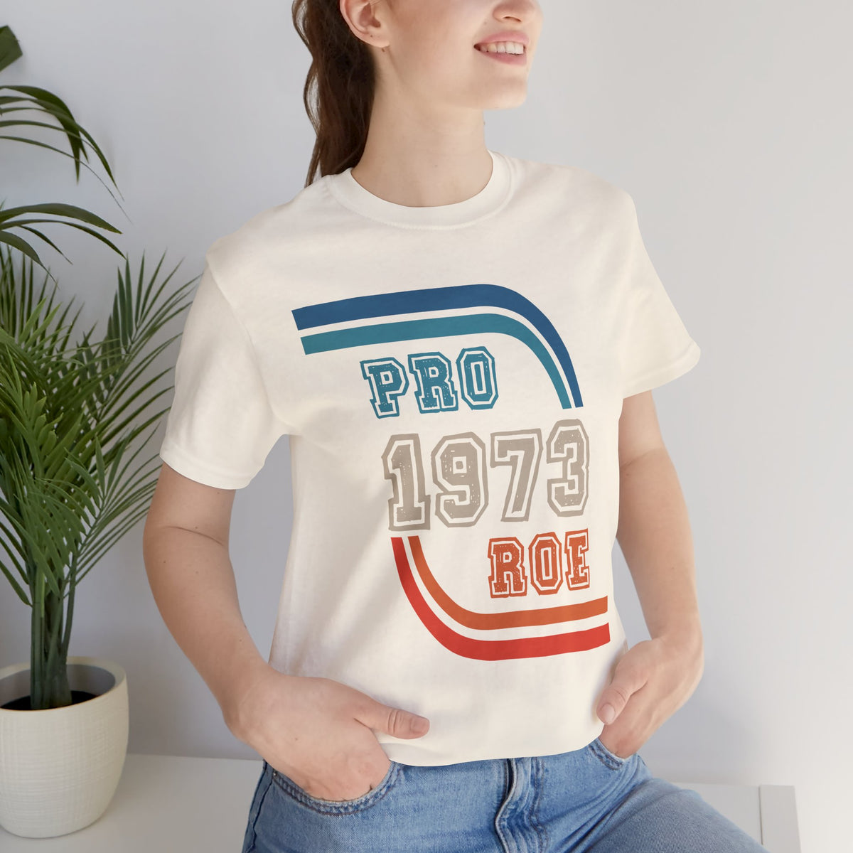 Pro Roe 1973 graphic shirt featuring Retro Reproductive Rights Graphic Tee