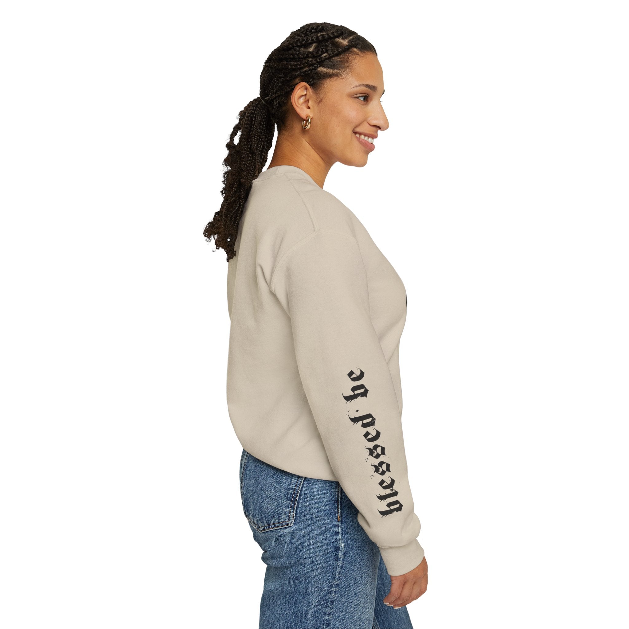 Blessed Be Sweatshirt, Occult Witchcore Crewneck, Goat Skull Sweater, Dark Witchy Aesthetic, Grunge Pagan Pullover Unisex