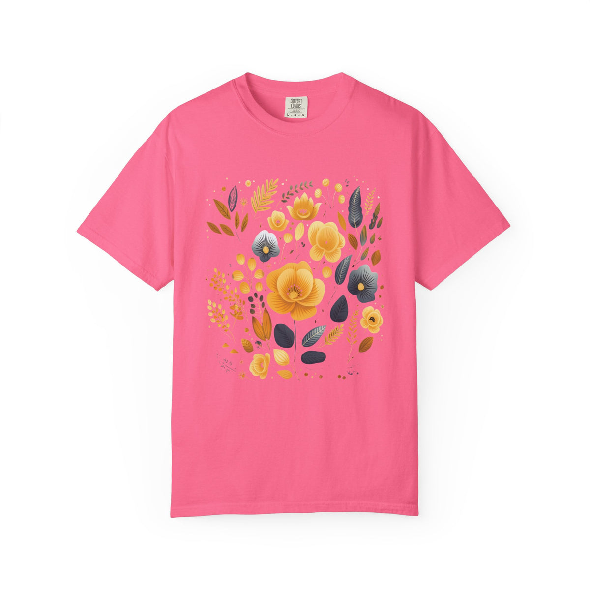Additional photo of Golden Wildflowers — Vintage Botanical Graphic T-shirt