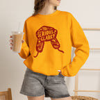 Crewneck Sweatshirt graphic sweatshirt featuring “You Serious, Clark?” Red Trapper Hat