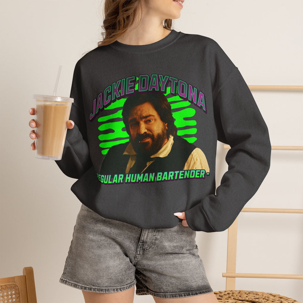 Jackie Daytona Regular Human Bartender Sweatshirt | What We Do in the Shadows Crewneck