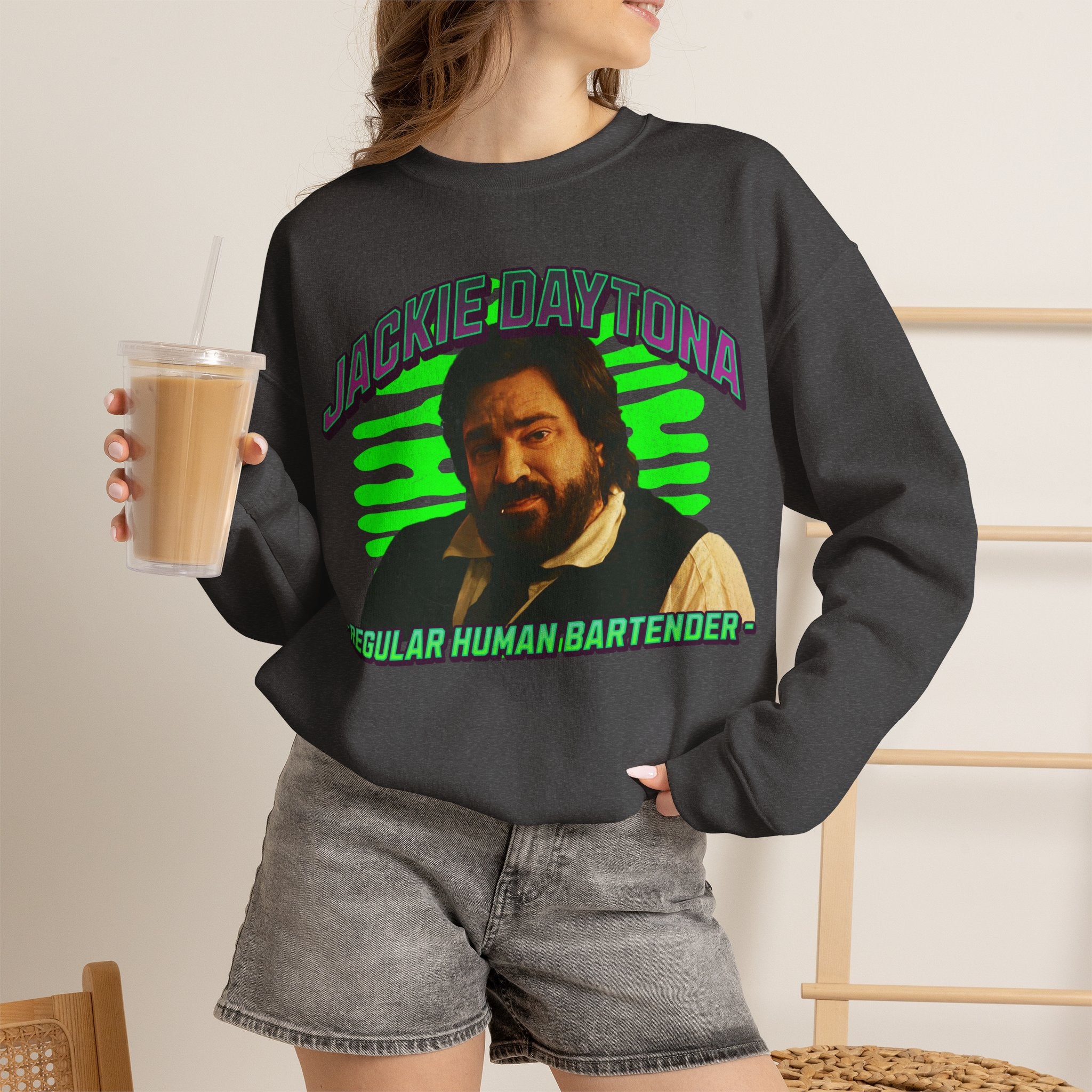 Jackie Daytona Regular Human Bartender Sweatshirt | What We Do in the Shadows Crewneck
