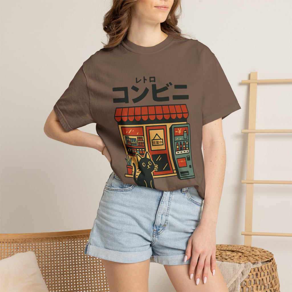Additional photo of Japanese Convenience Store Cat T-shirt
