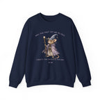 Will You Just Let Me Be Silly Sweatshirt | Wizard Mouse Sweatshirt, Whimsical Existential Humor, Cozy Fantasy Crewneck