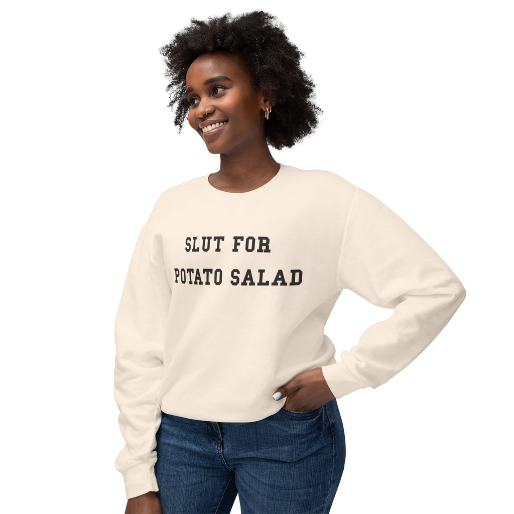 Slut for Potato Salad Sweatshirt | Funny Food Lover Crewneck