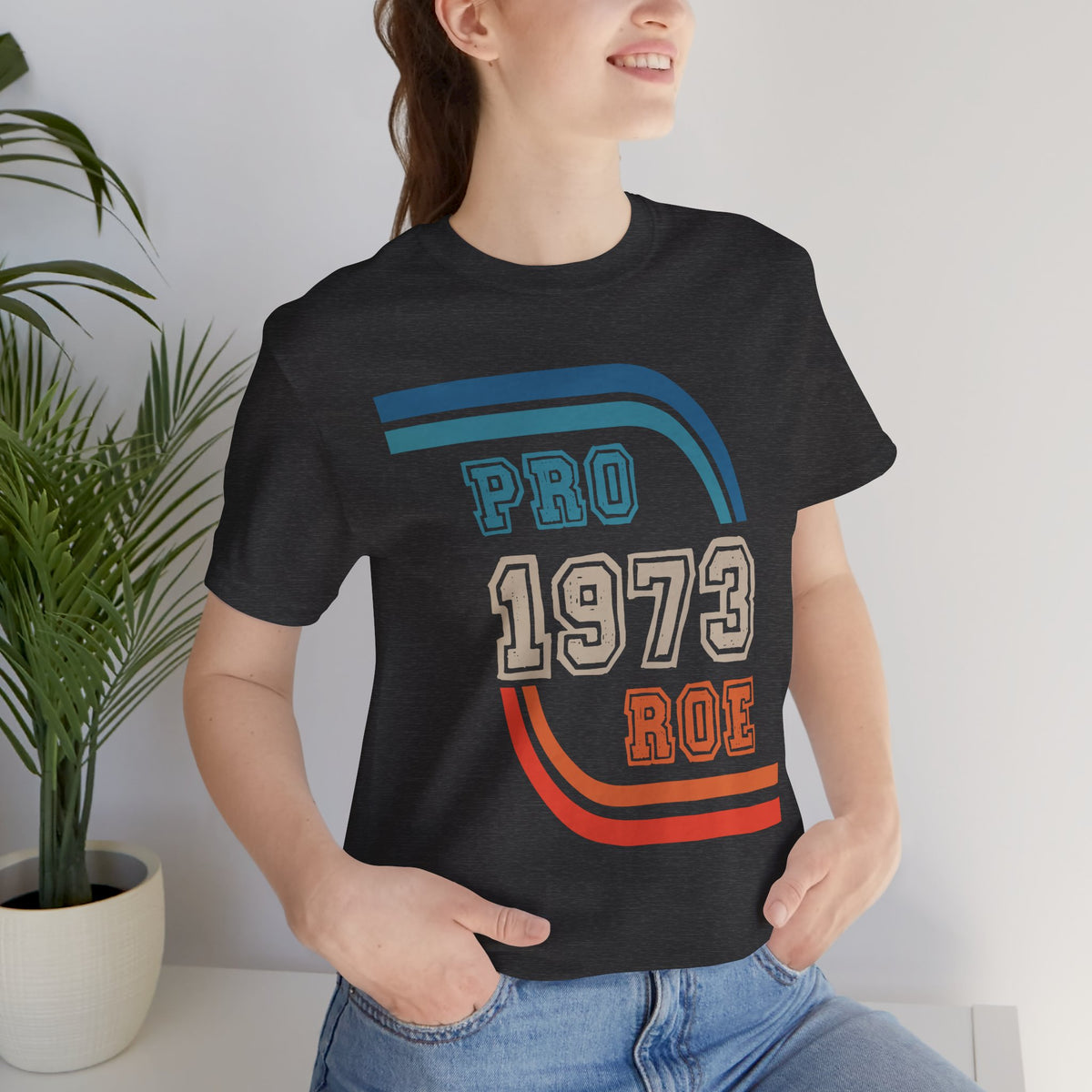 Pro Roe 1973 graphic shirt featuring Retro Reproductive Rights Graphic Tee
